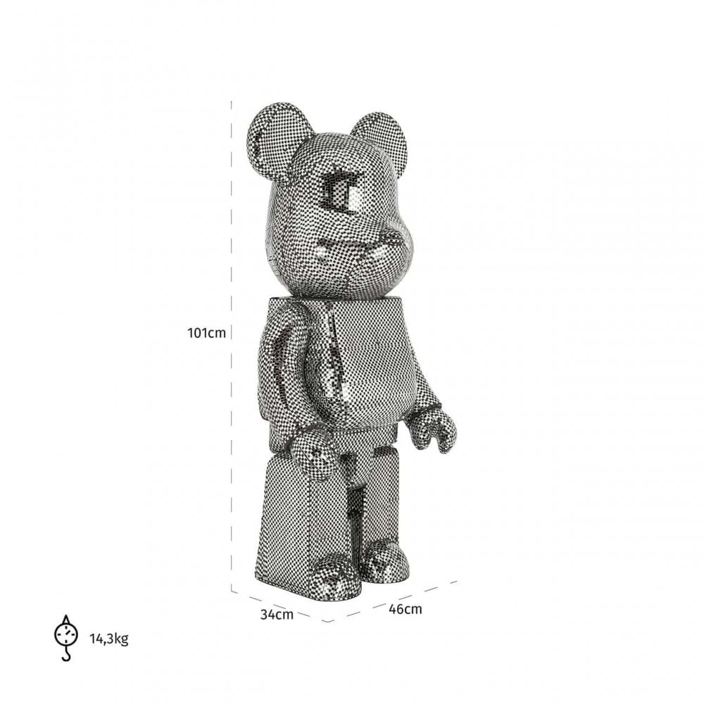Bear Big Silver Decorative Object by Richmond Interiors