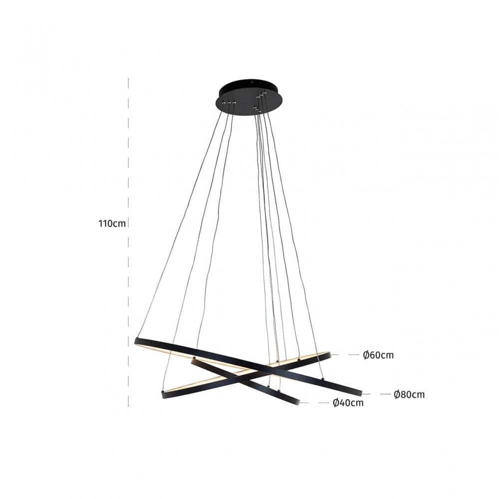 Amira Black Chandelier by Richmond Interiors