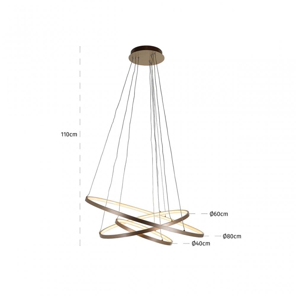 Amira Gold Chandelier by Richmond Interiors