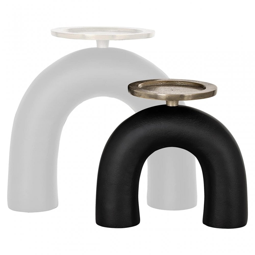 Livi Small Black Hold Candle Holder by Richmond Interiors