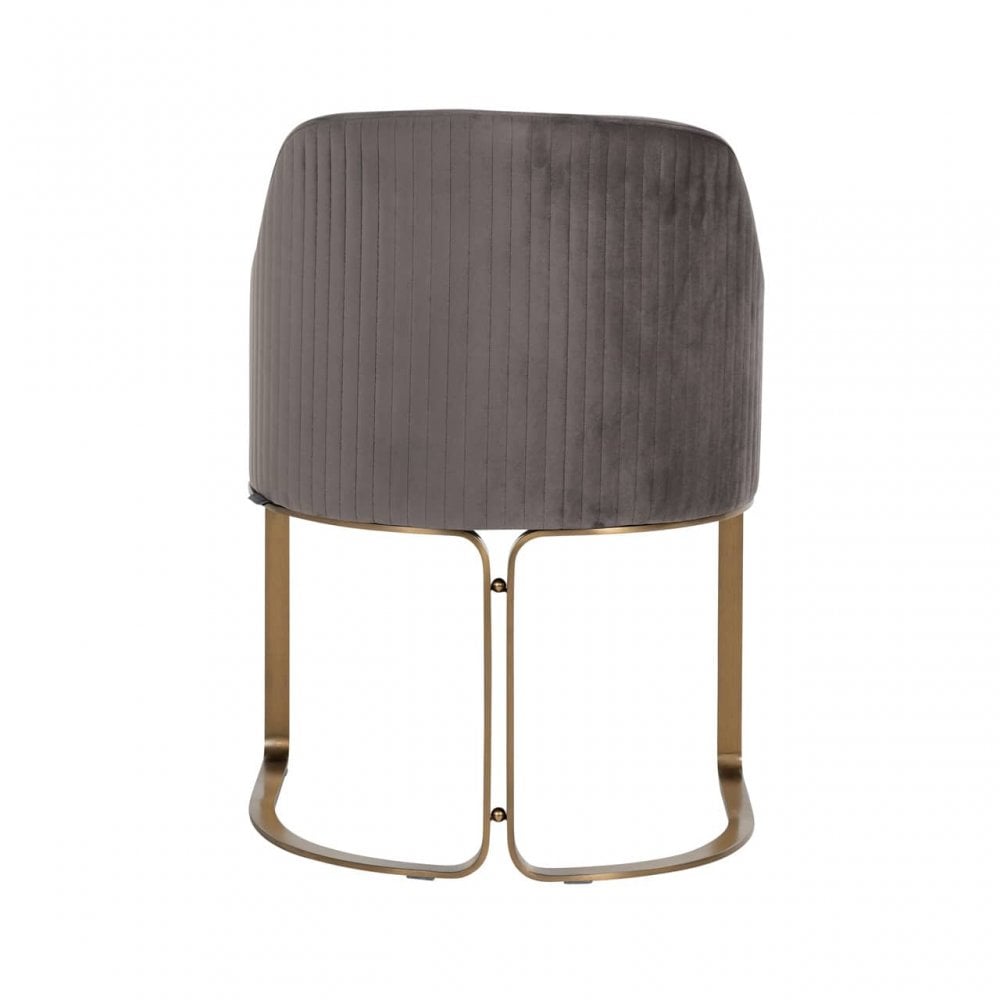 Hadley Brushed Gold Velvet Chair by Richmond Interiors