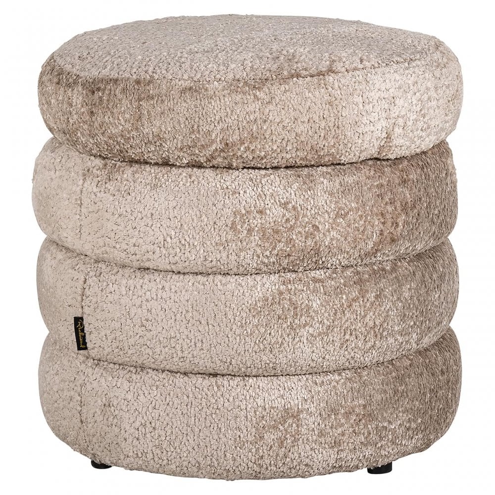 Adele Natural Pouffe by Richmond Interiors