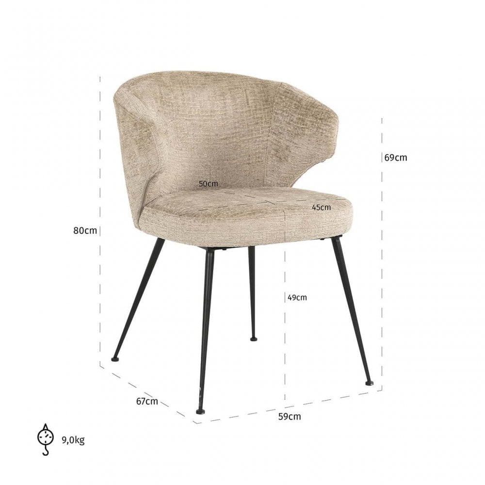 Xandra Deset Fusion Dining Chair by Richmond Interiors