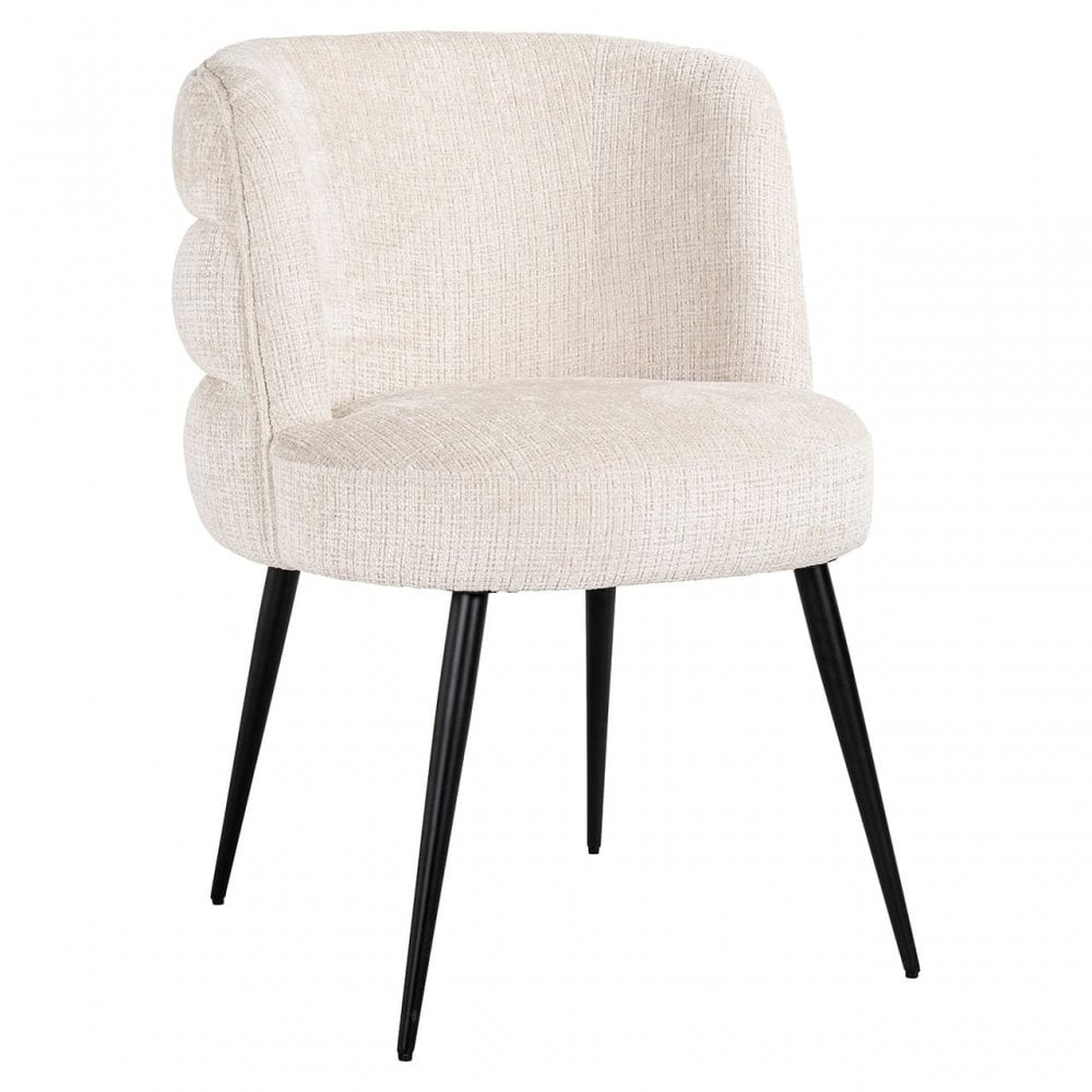 Stella Beige Chenille Dining Chair by Richmond Interiors