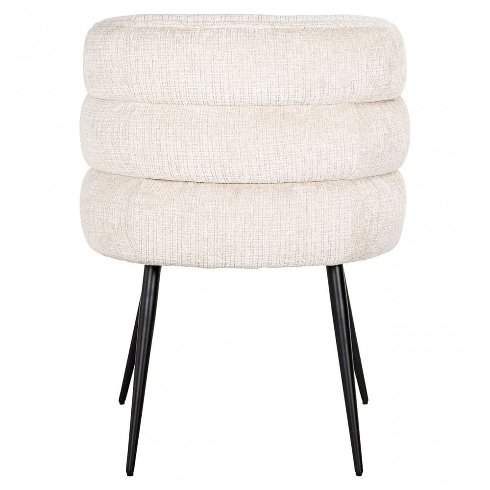 Stella Beige Chenille Dining Chair by Richmond Interiors