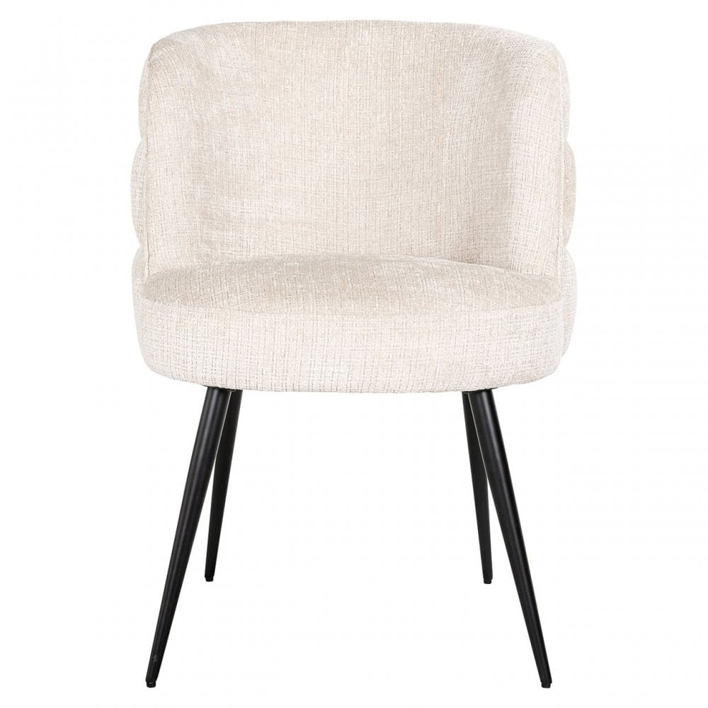 Stella Beige Chenille Dining Chair by Richmond Interiors