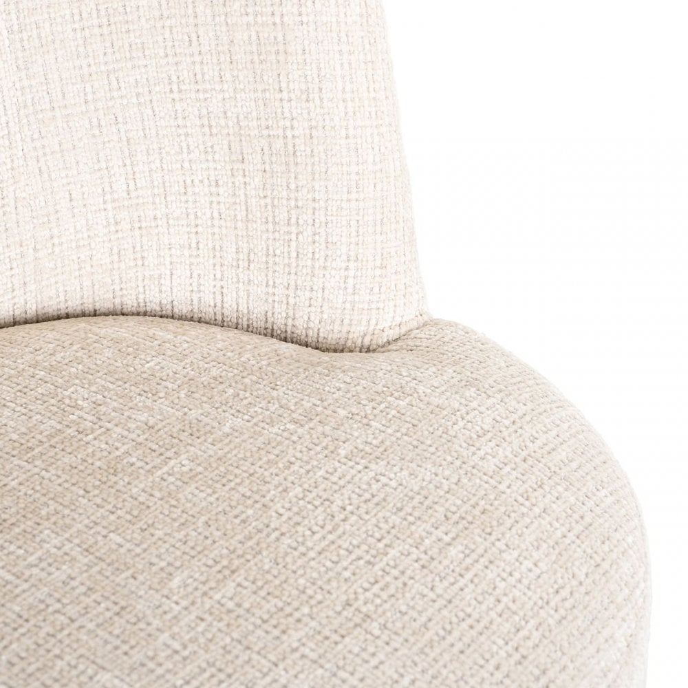 Stella Beige Chenille Dining Chair by Richmond Interiors