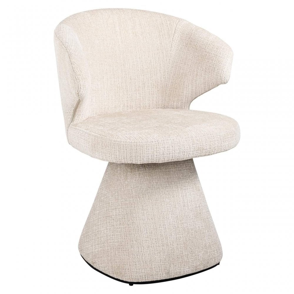 Gatsbi Beige Chenille Dining Chair by Richmond Interiors