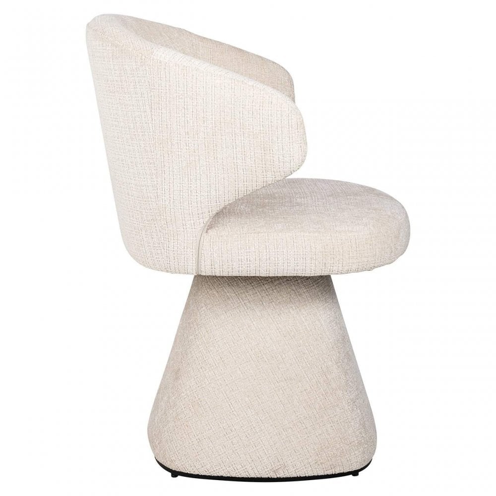 Gatsbi Beige Chenille Dining Chair by Richmond Interiors