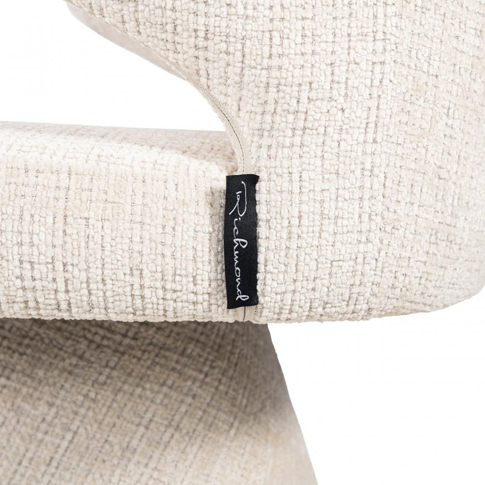 Gatsbi Beige Chenille Dining Chair by Richmond Interiors