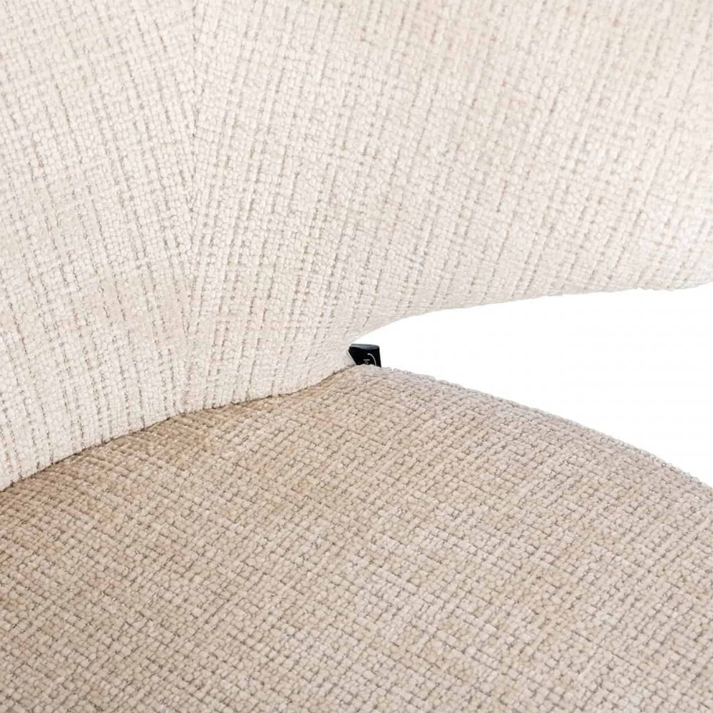 Gatsbi Beige Chenille Dining Chair by Richmond Interiors