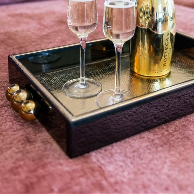 Liv Black Gold Tray by Richmond Interiors