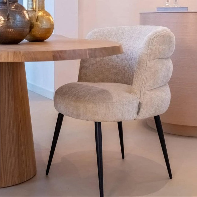 Fictus Faux Travertine Beige Dining Table - 240cm by Richmond Interiors