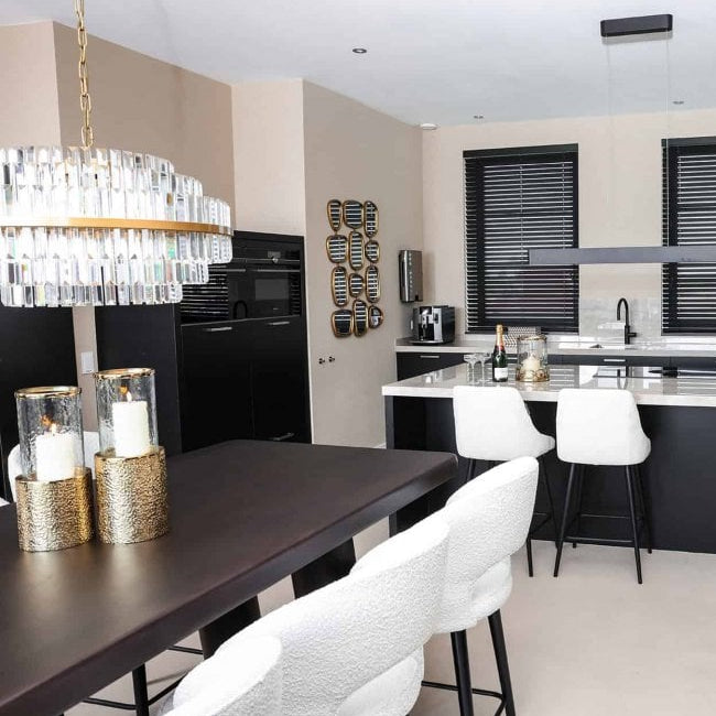 Menara Brown Counter Dining Table - 220cm by Richmond Interiors