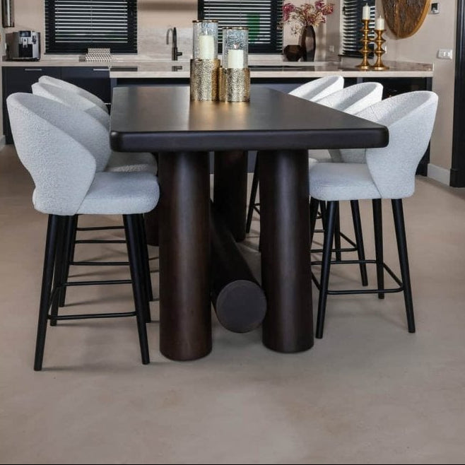 Menara Brown Counter Dining Table - 220cm by Richmond Interiors