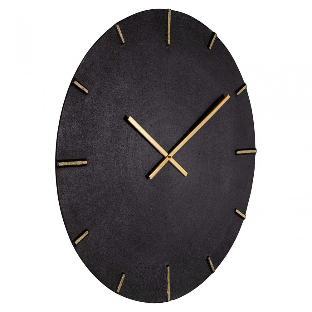 Bilal Black Gold Clock by Richmond Interiors