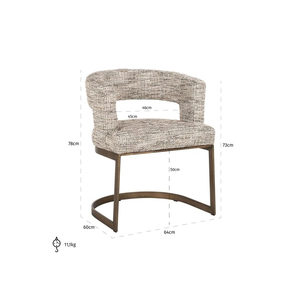 Ellis Trendy Natural Chair by Richmond Interiors