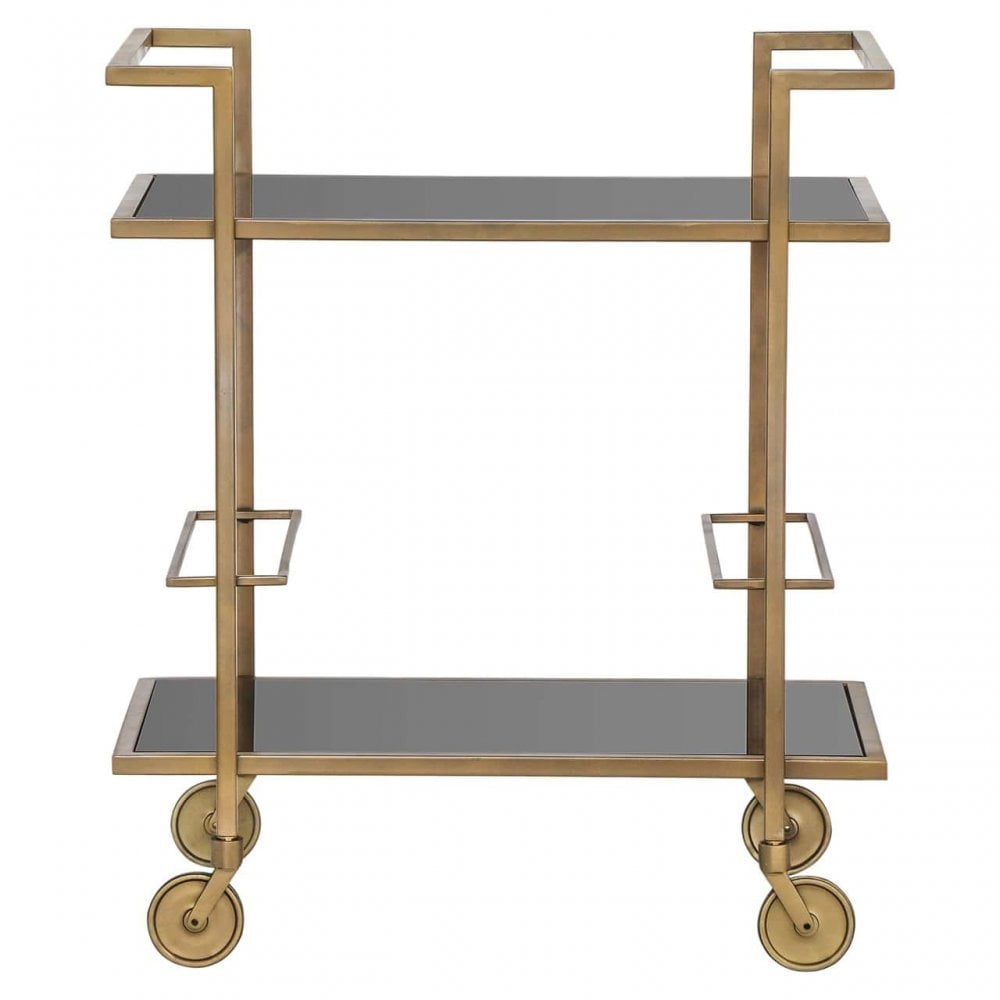 Xo Brushed Gold Drinks Trolley by Richmond Interiors