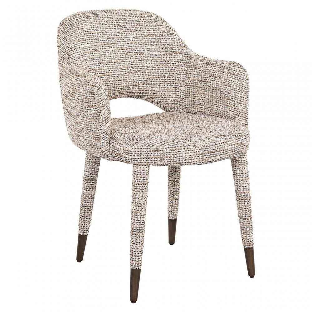 Donnatella Trendy Natural Woven Fabric Chair by Richmond Interiors