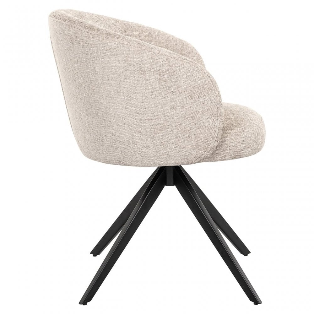 Olivia Natural Miami Swivel Chair by Richmond Interiors
