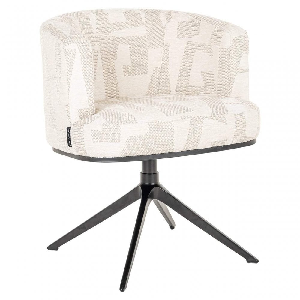 Cheyenne Beige Graffic Swivel Chair by Richmond Interiors