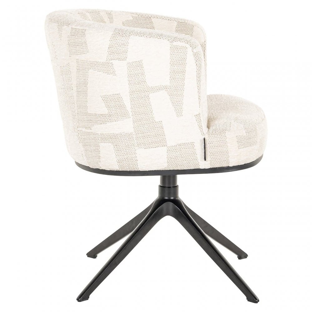 Cheyenne Beige Graffic Swivel Chair by Richmond Interiors