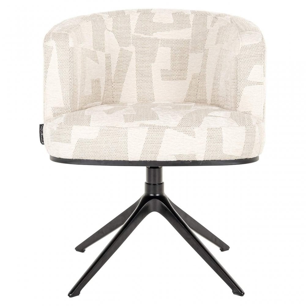 Cheyenne Beige Graffic Swivel Chair by Richmond Interiors