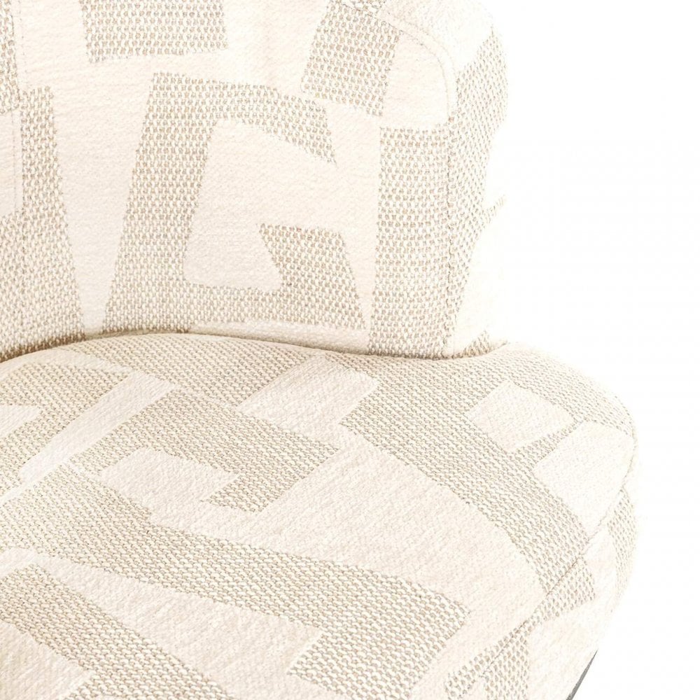 Cheyenne Beige Graffic Swivel Chair by Richmond Interiors