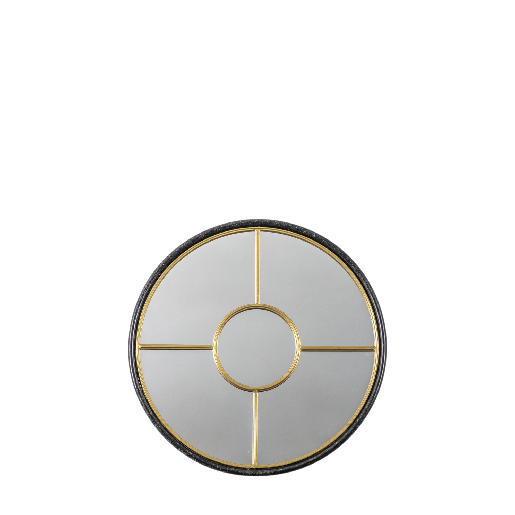 Rocca Small Round Mirror Gold by Abode