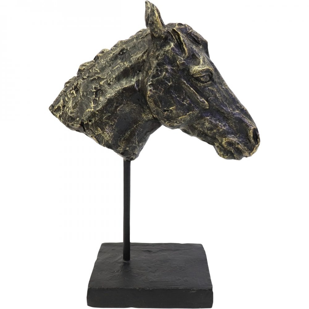 Bay Horse Head Sculpture by Libra Interiors