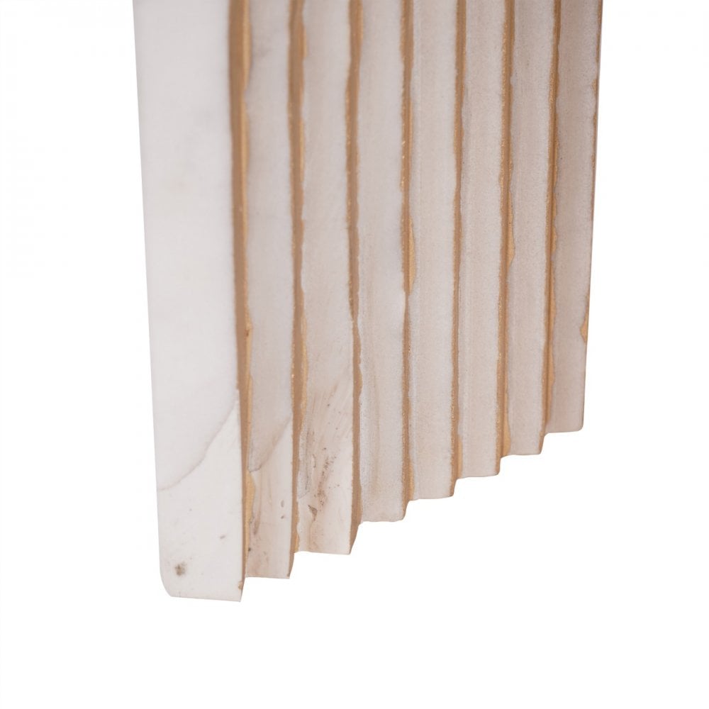 Genoa White Marble Decorative Sculpture by Libra Interiors