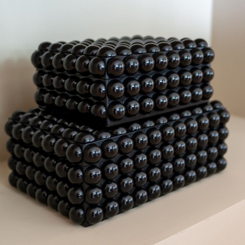 Batool Small Black Storage Box by Richmond Interiors