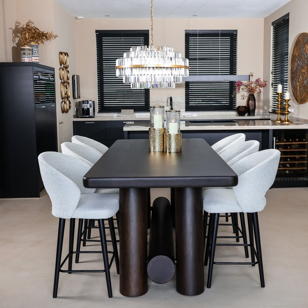 Menara Brown Counter Dining Table - 220cm by Richmond Interiors