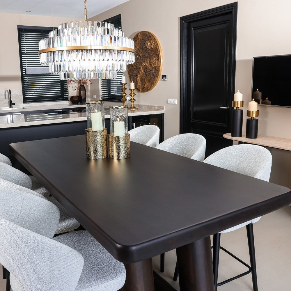 Menara Brown Counter Dining Table - 220cm by Richmond Interiors