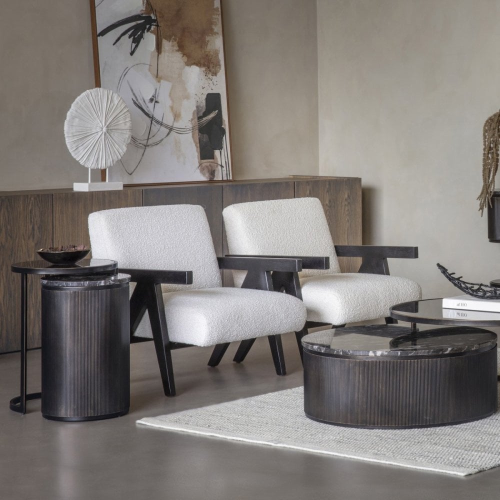Orbis Textured Sculpture on Stand by Libra Interiors