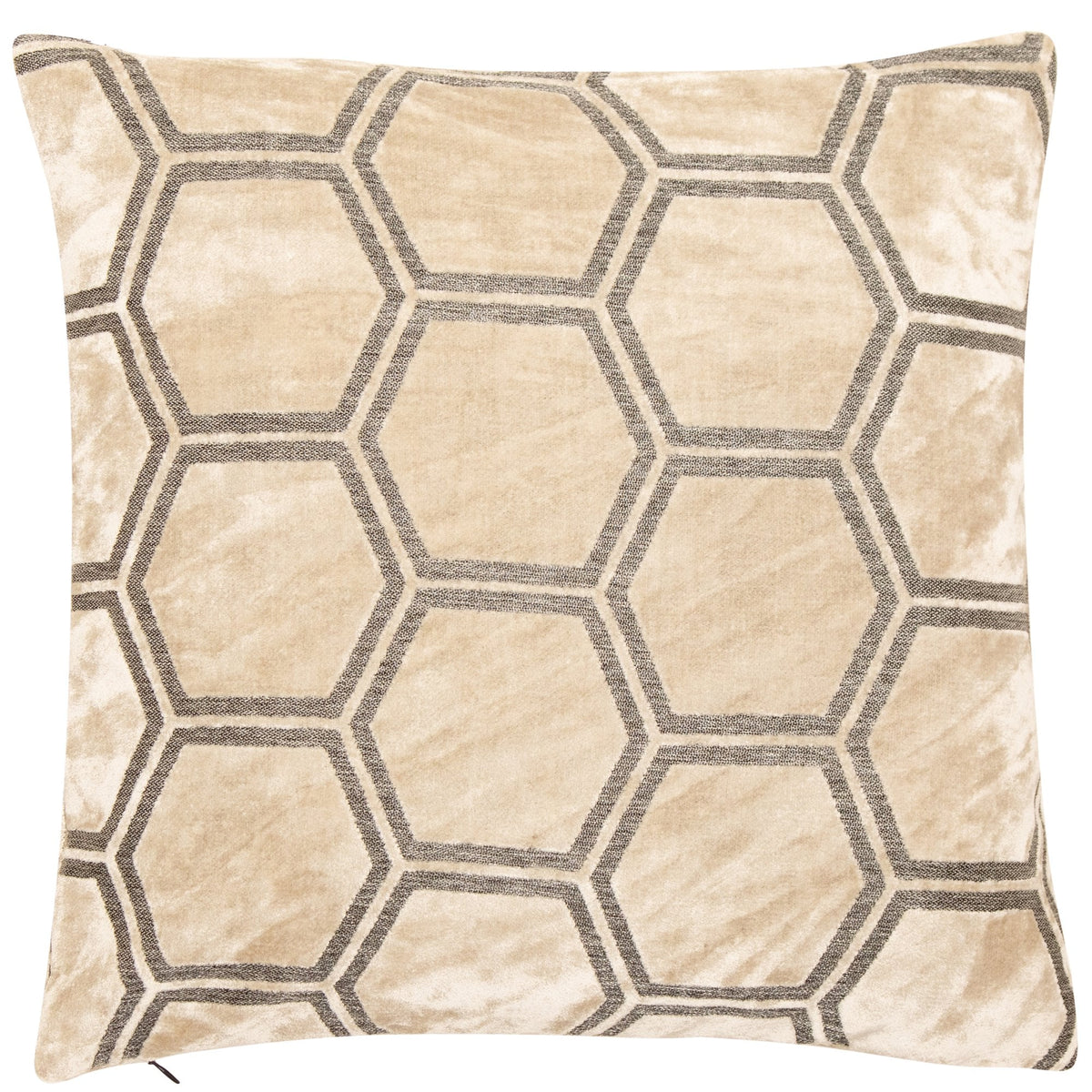Ivor Geometric Cushion - Cream Malini