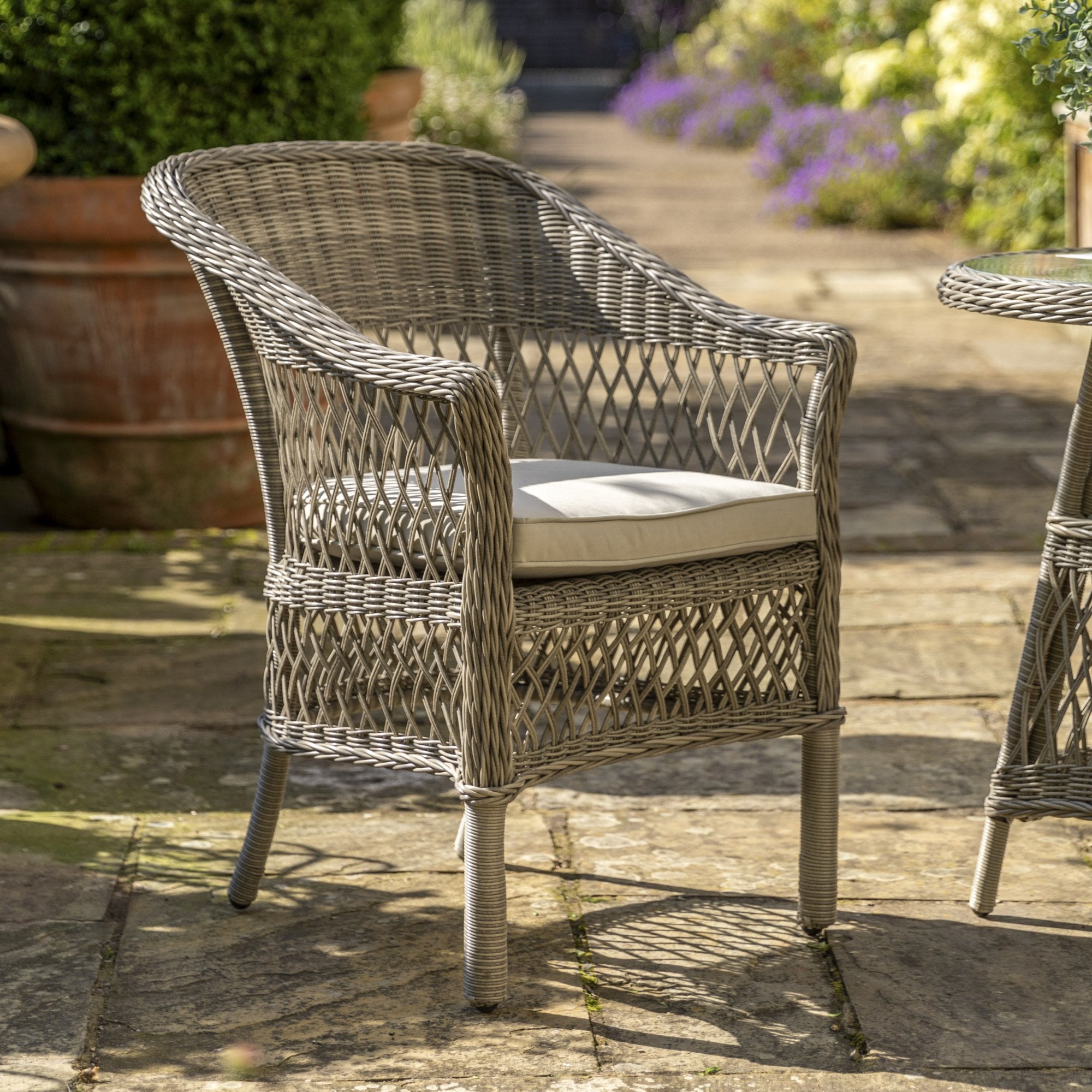 Menton Bistro Set Stone by Abode