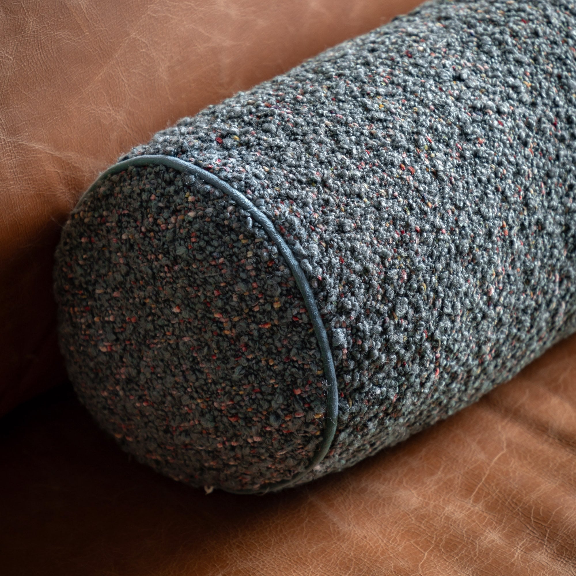 Boucle Bolster Charcoal by Abode
