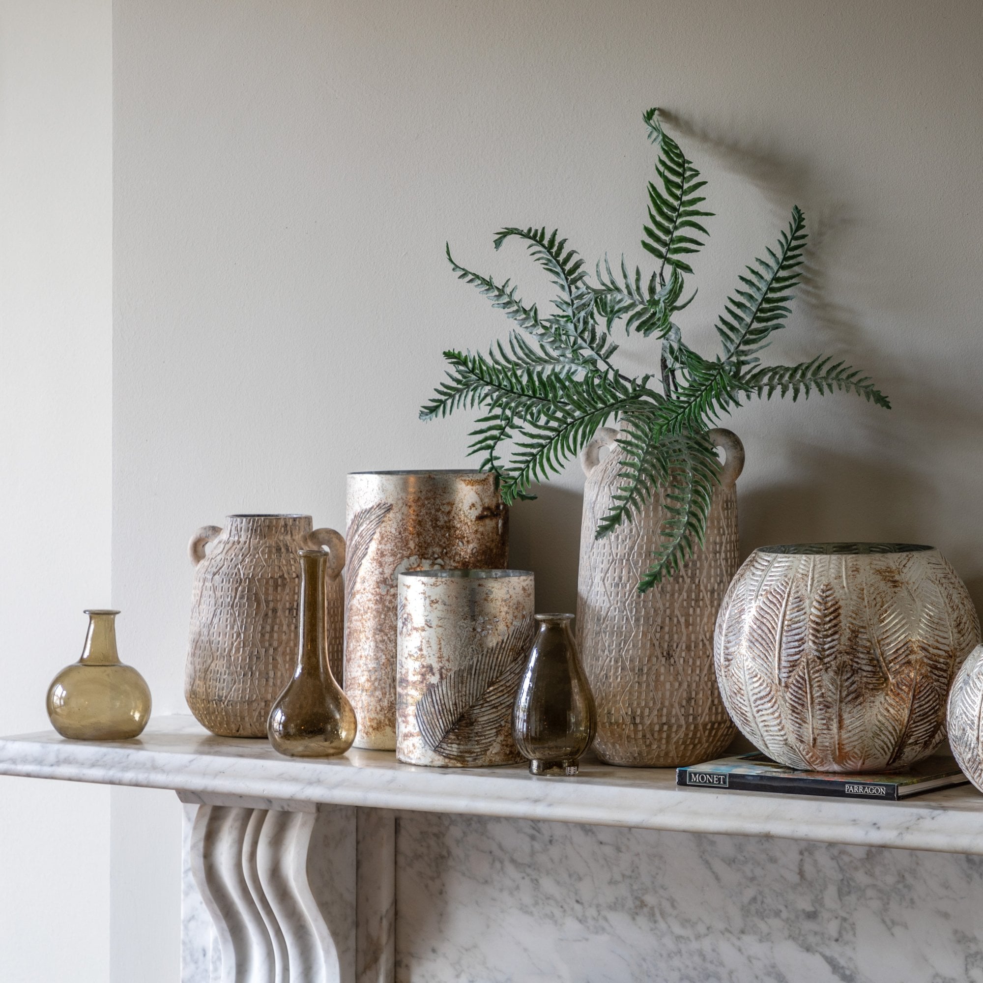 Ica Medium Vase Earthy White by Abode