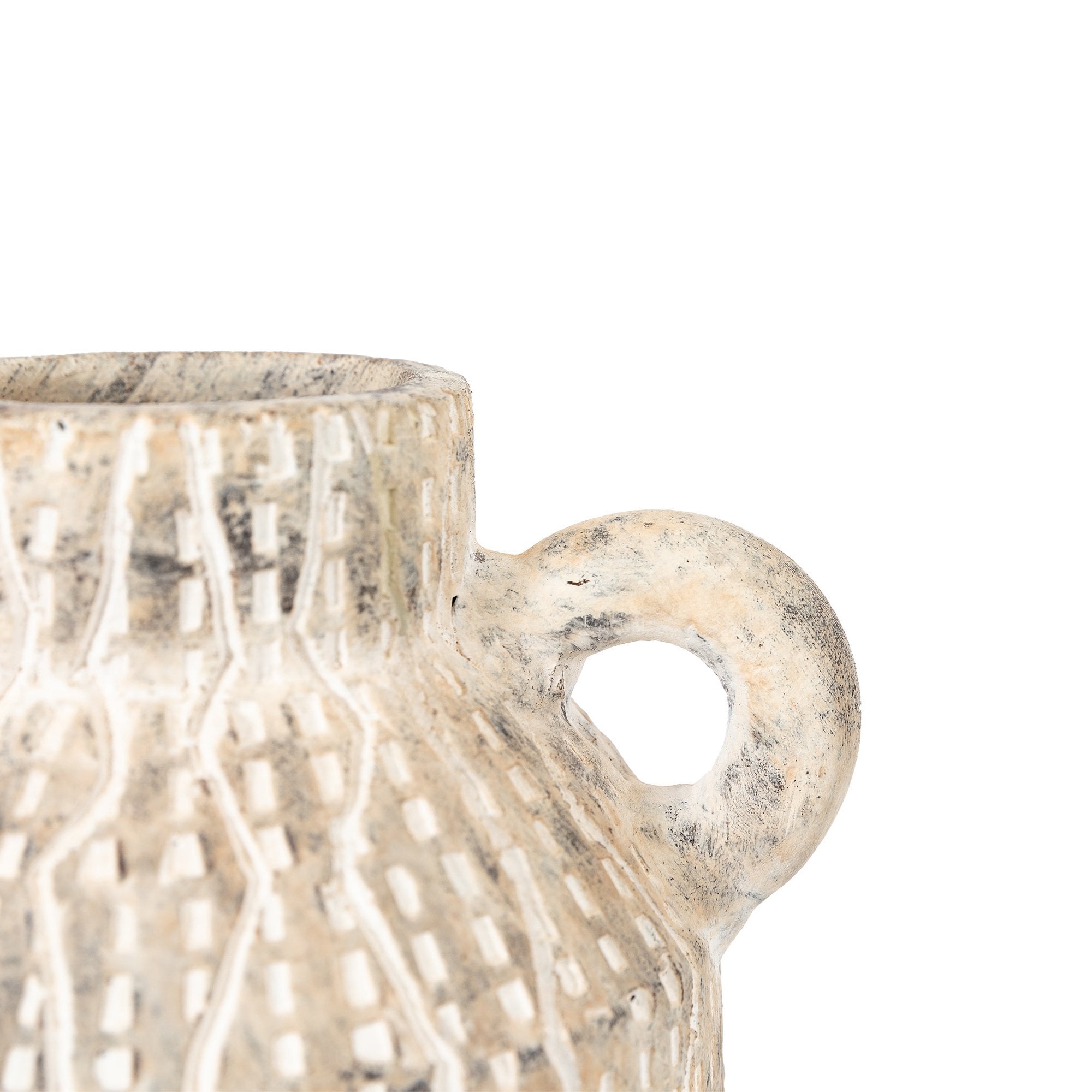 Ica Medium Vase Earthy White by Abode