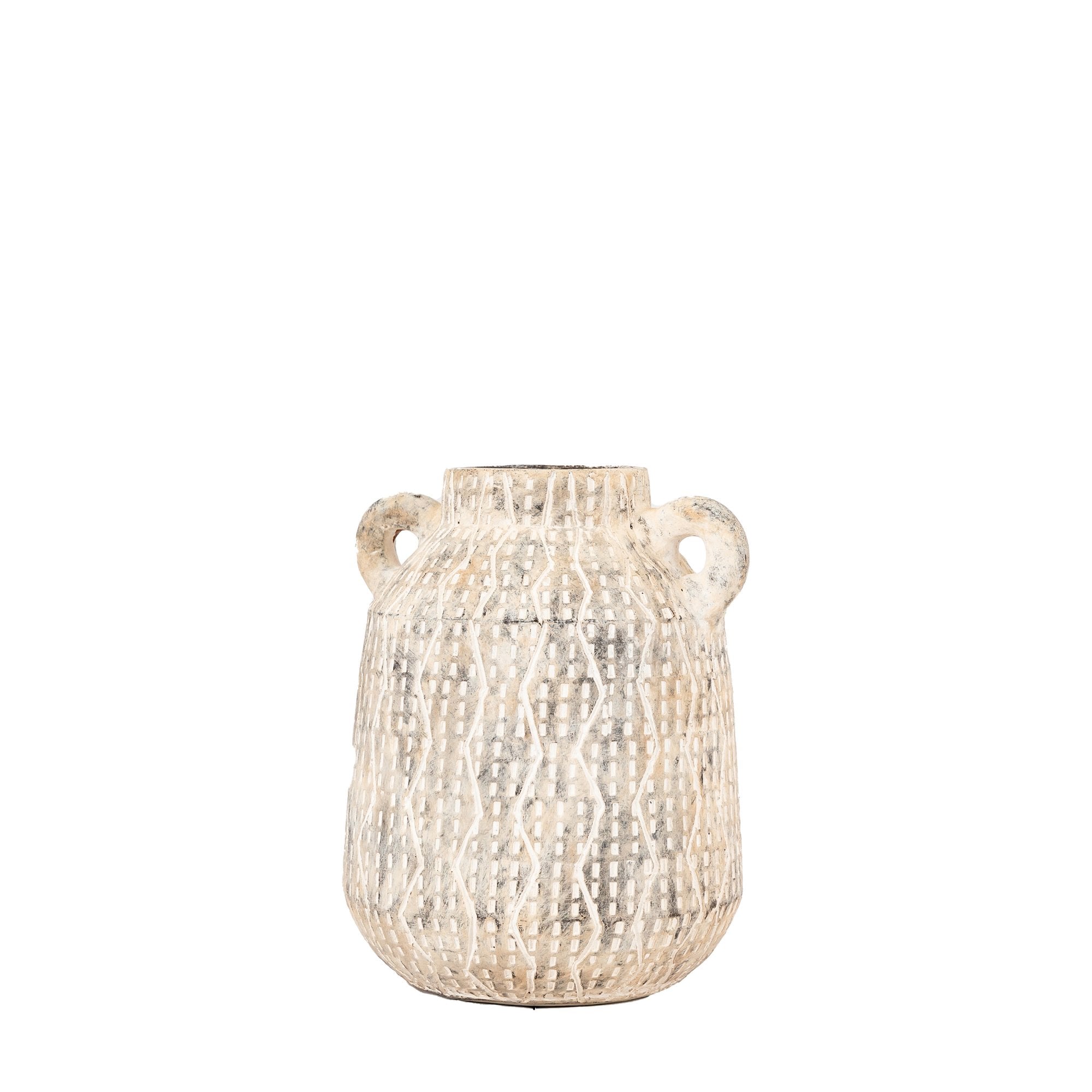 Ica Small Vase Earthy White by Abode