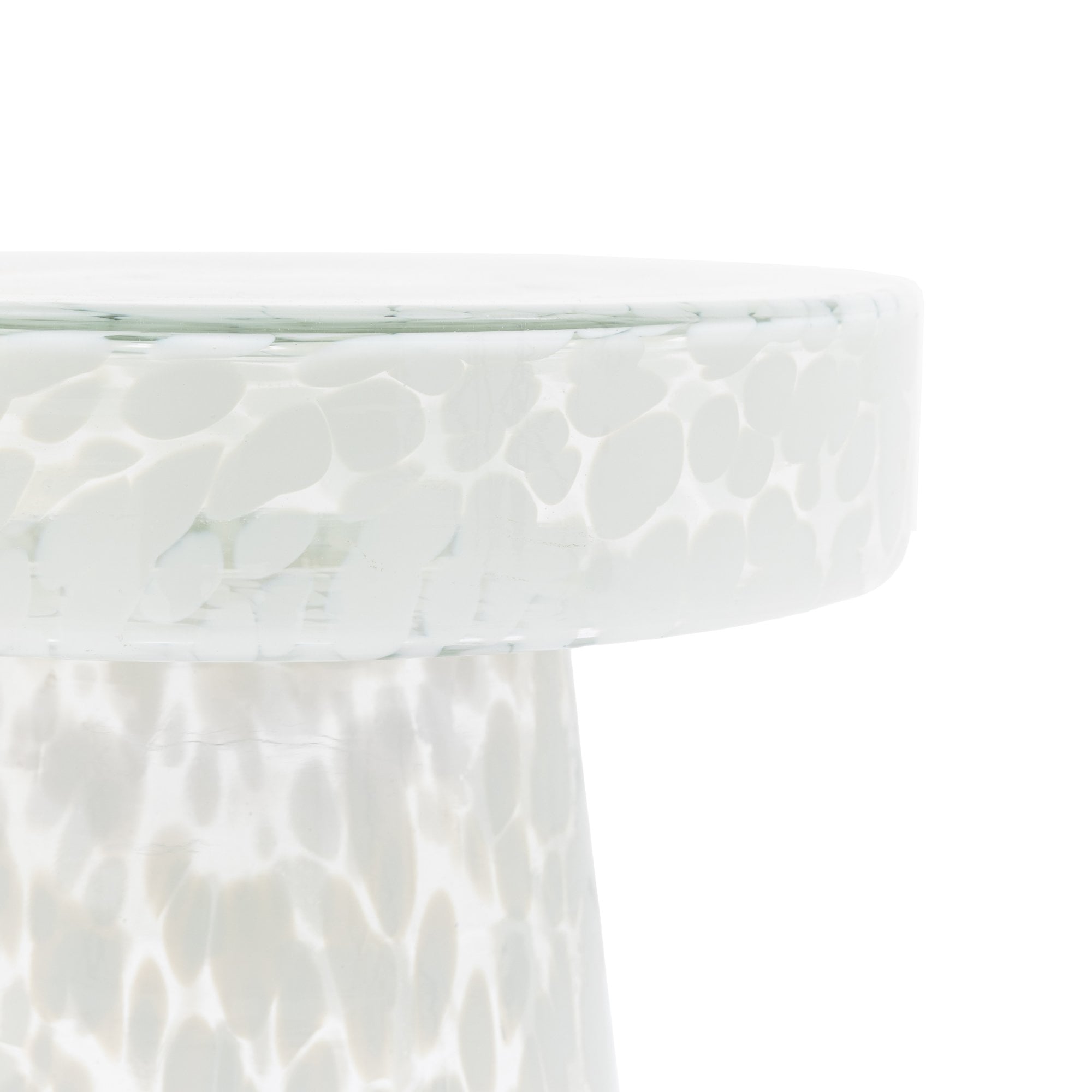 Murano Side Table White by Abode
