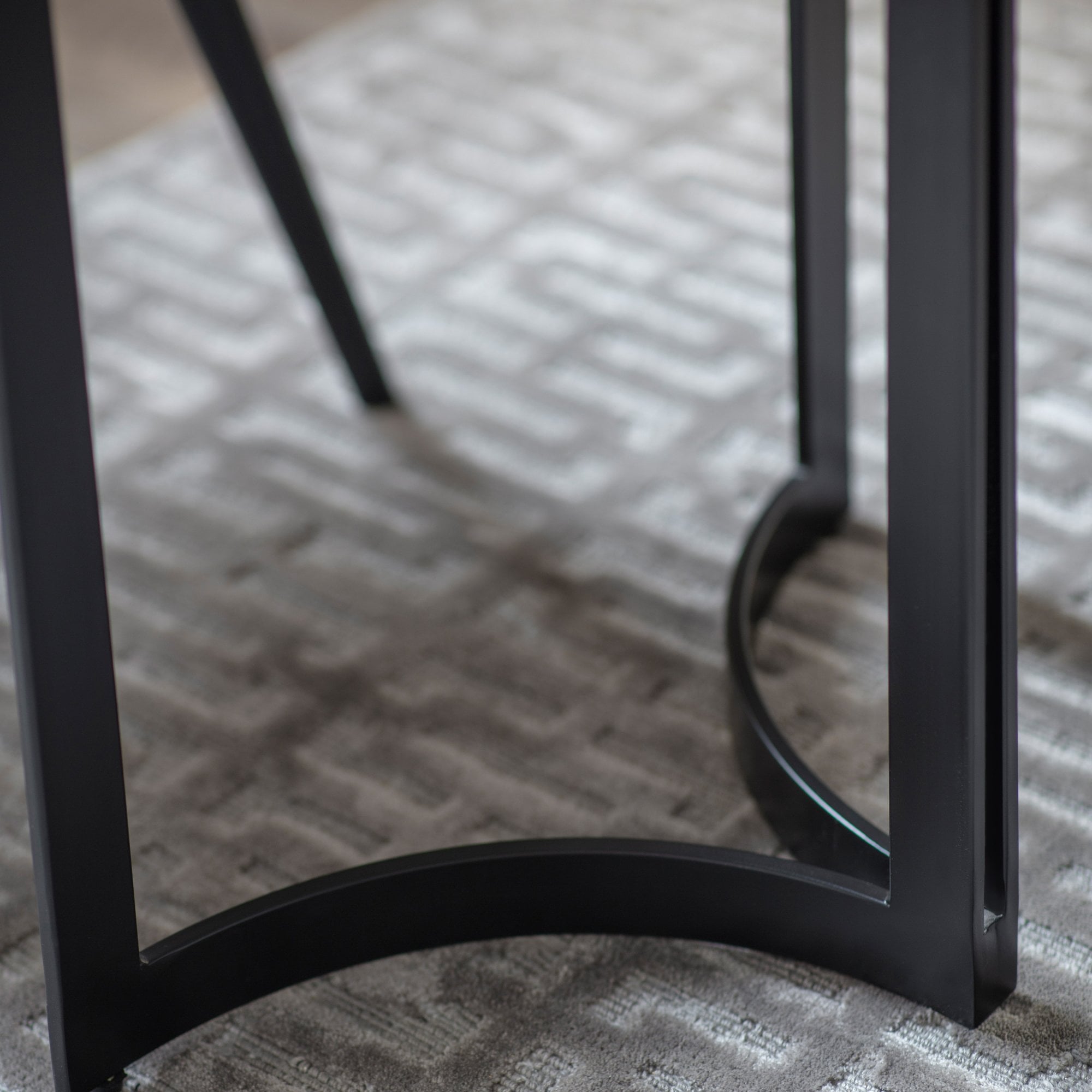 Everton Dining Table Black & White by Abode