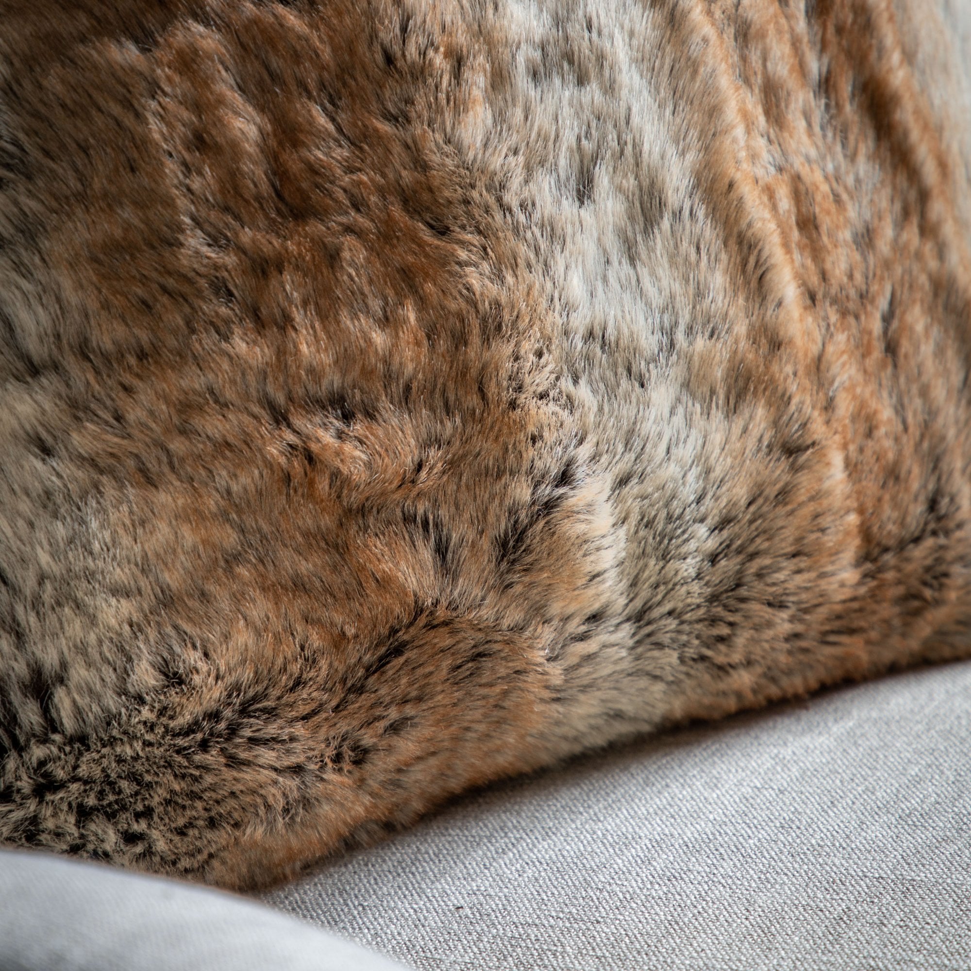 Husky Faux Fur Cushion by Abode