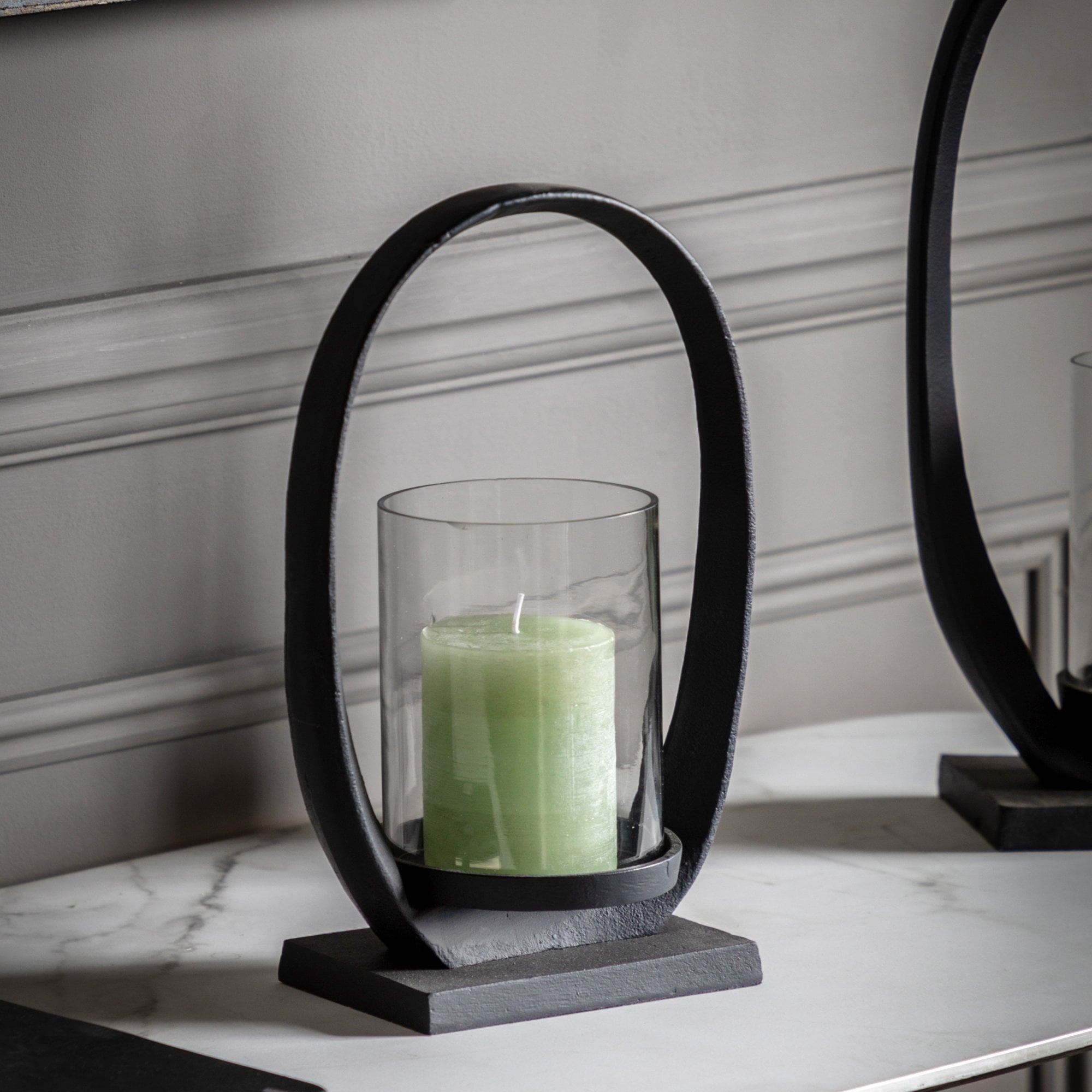 Hooper Lantern Small Black by Abode