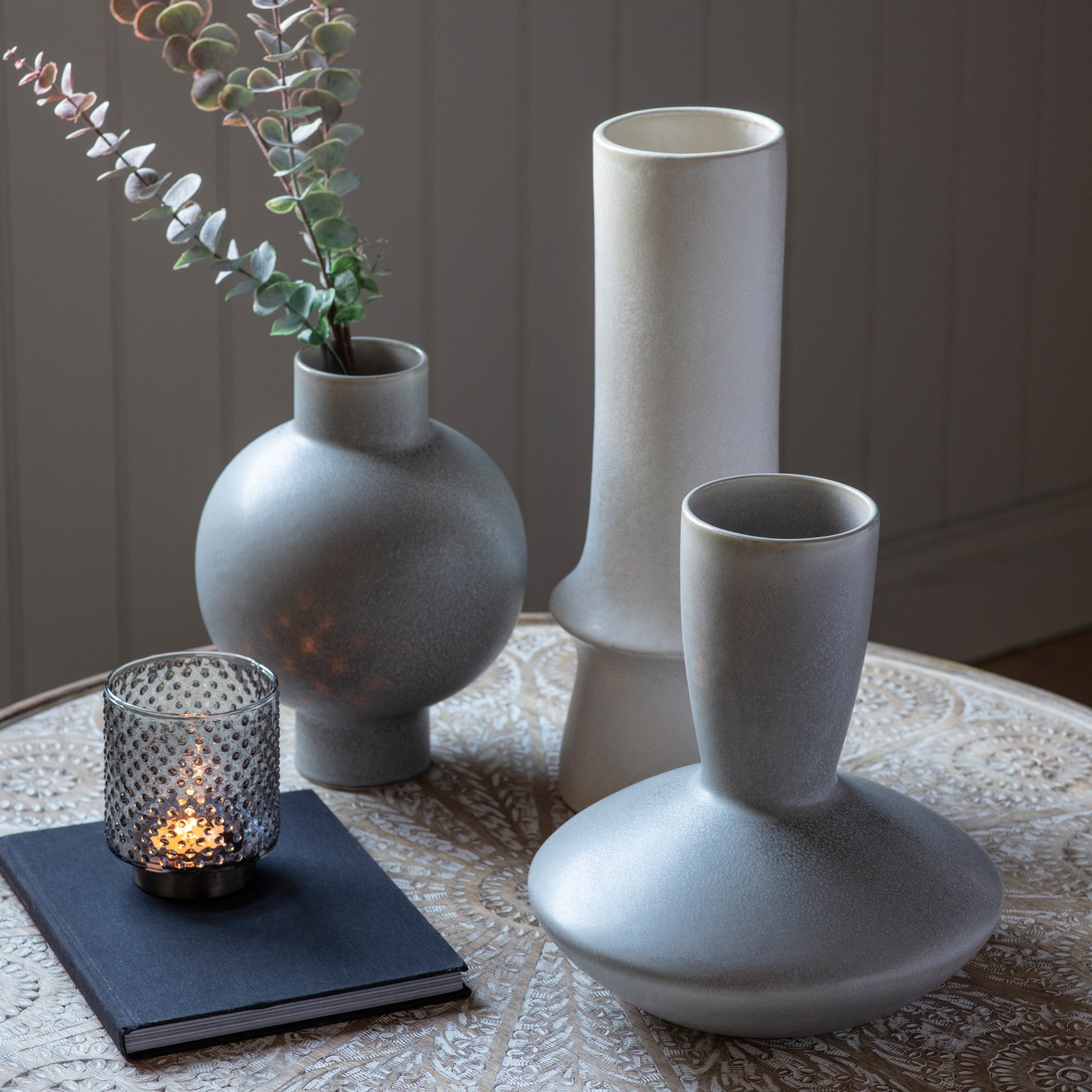 Oshima Vase Grey by Abode