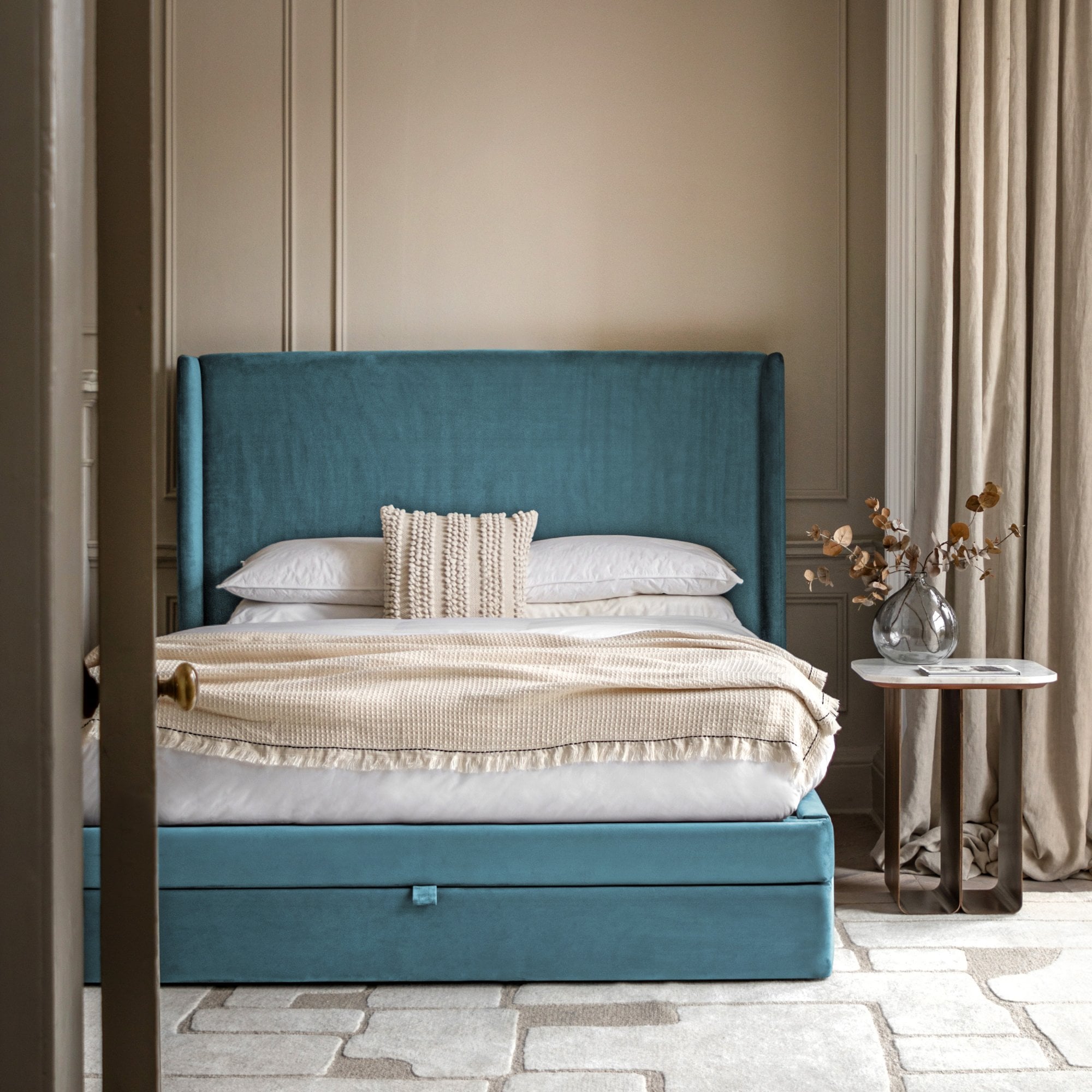 Halstead Double Bed Frame Atlantic by Abode