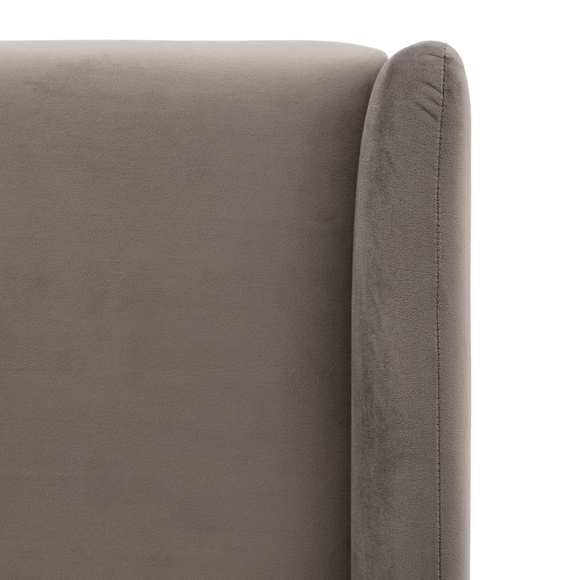 Halstead King Bed Frame Taupe by Abode