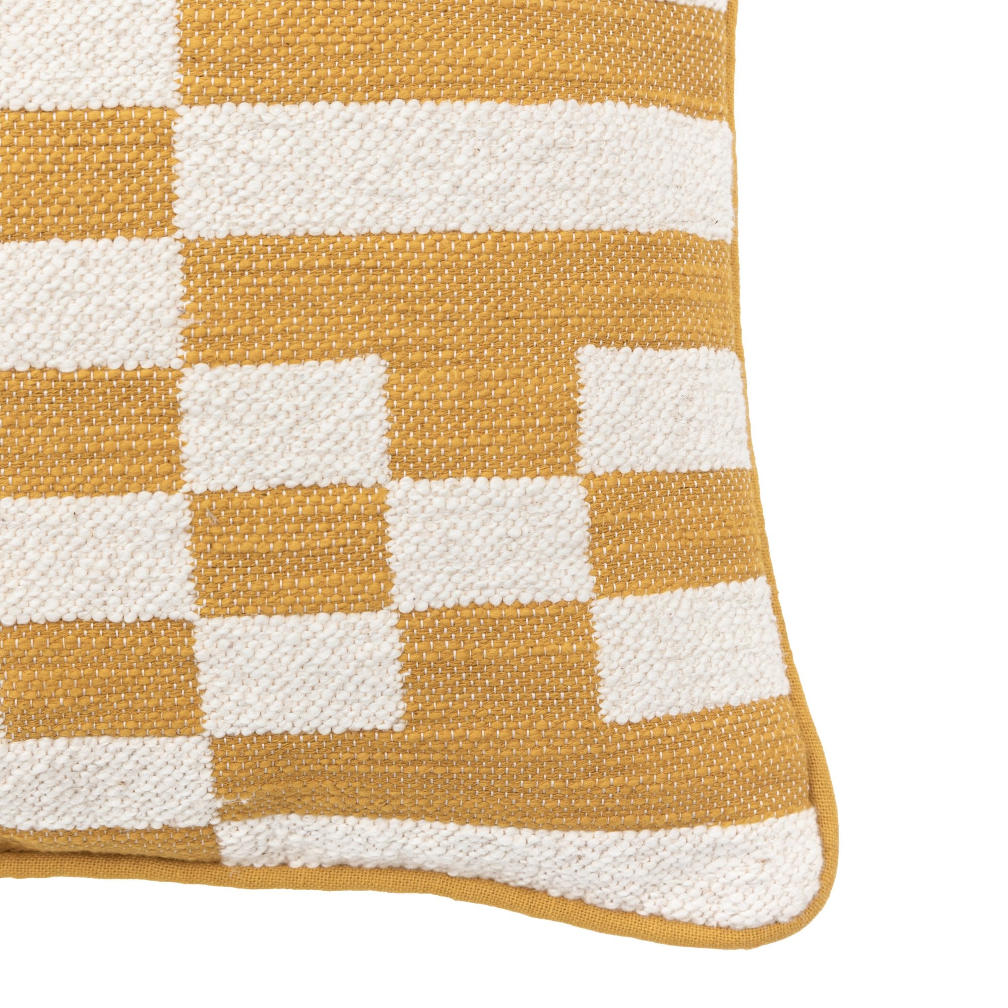 Lohko Woven Cushion Ochre by Abode
