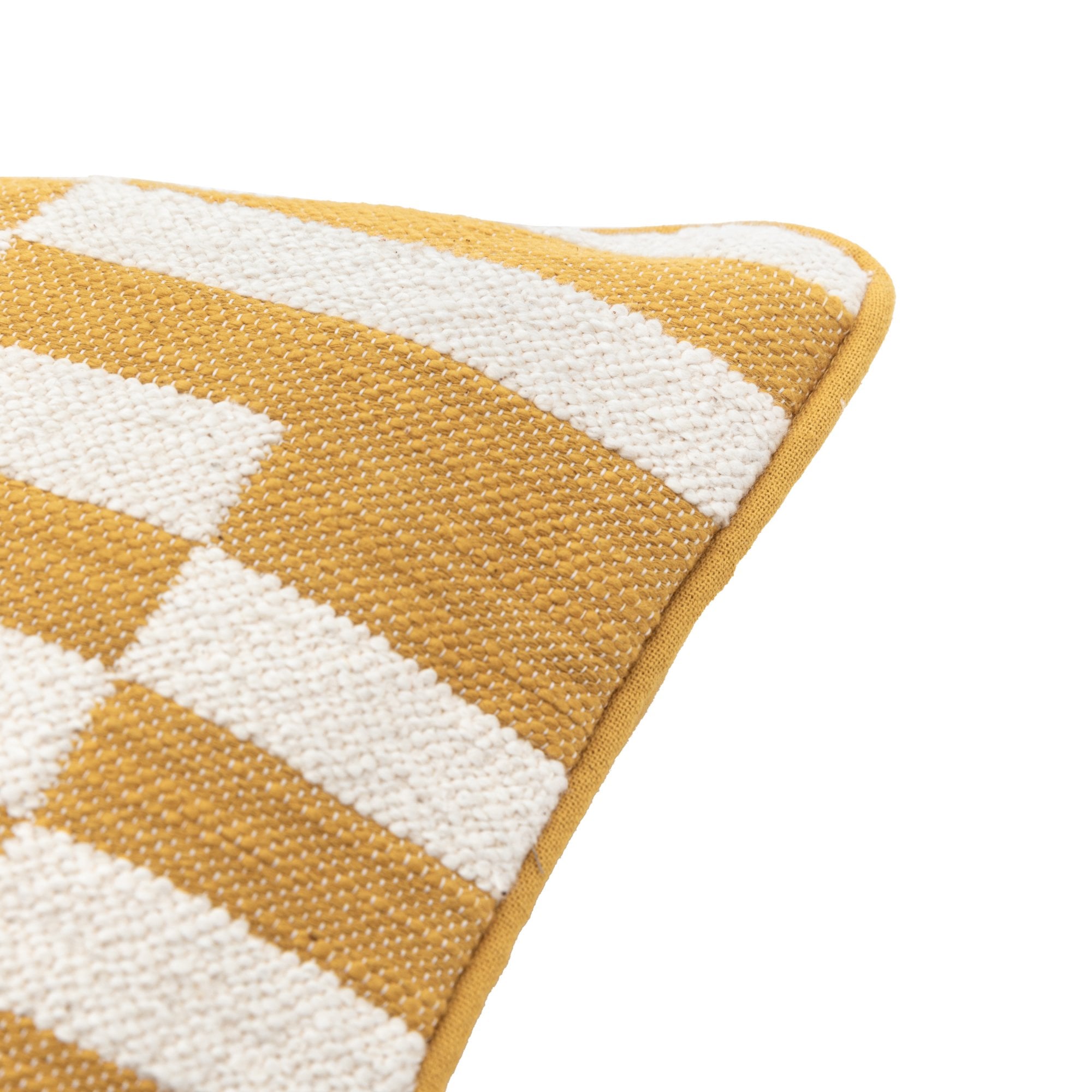 Lohko Woven Cushion Ochre by Abode